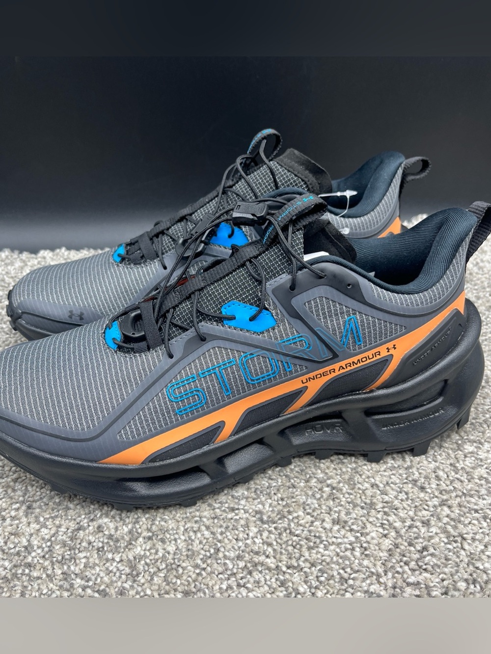Under Armour Explor Trail UA Shoes Men’s Size 9 Storm HOVR UNRELEASED WT SAMPLE
